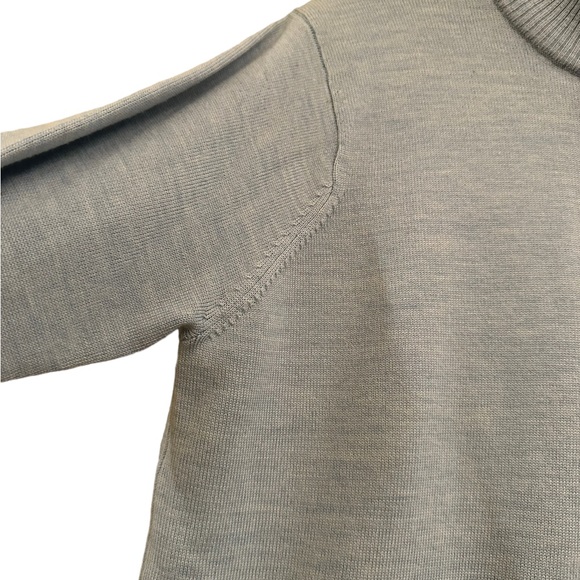 Peter Millar Marina Wool Women's Blue Quarterzip Soft Pullover Size Large - Picture 3 of 9